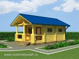 Эскиз бани 5 х 8